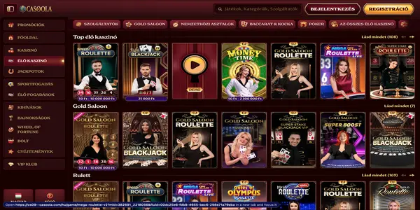 Casoola Casino live hry na mobile